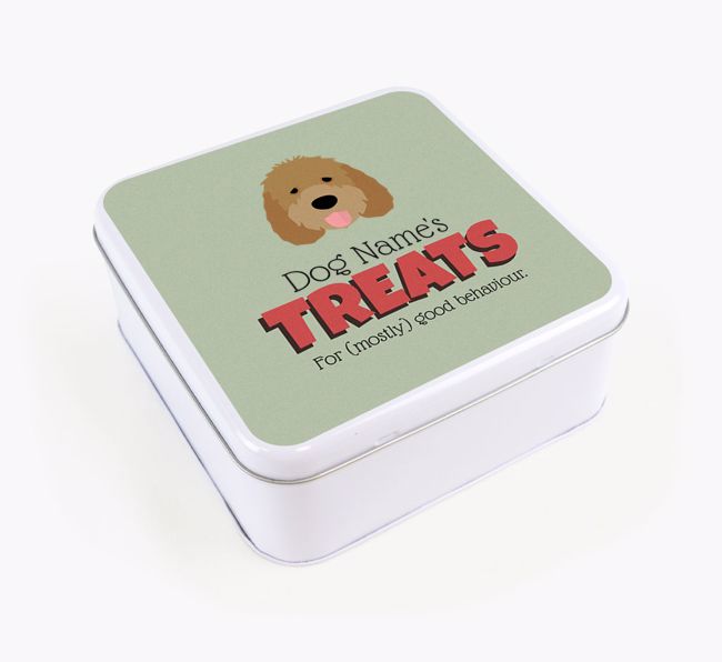 Personalised Retro Design Square Tin for your {breedFullName}